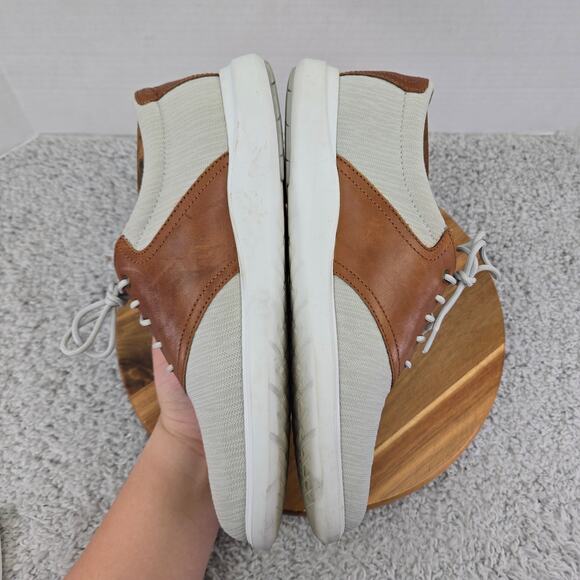 Cole Haan Grand Os Gray Brown U Throat Casual Saddle Oxford Sneaker Mens 9 M - Picture 8 of 13